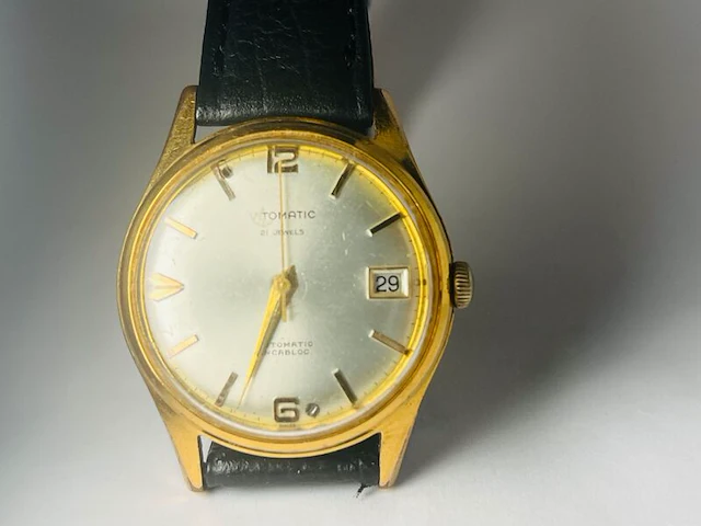 Vitomatic herenhorloge met 20micron goudkeurmerk - afbeelding 2 van  8