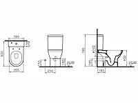 Vitra - 9833b003-7200 - integra pack - toilet - afbeelding 2 van  5