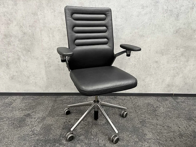 Vitra ac 5 work - design bureaustoel - leder - afbeelding 8 van  14