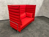 Vitra alcove - design sofa - rood - afbeelding 9 van  12