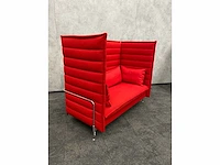 Vitra alcove - design sofa - rood - afbeelding 10 van  12