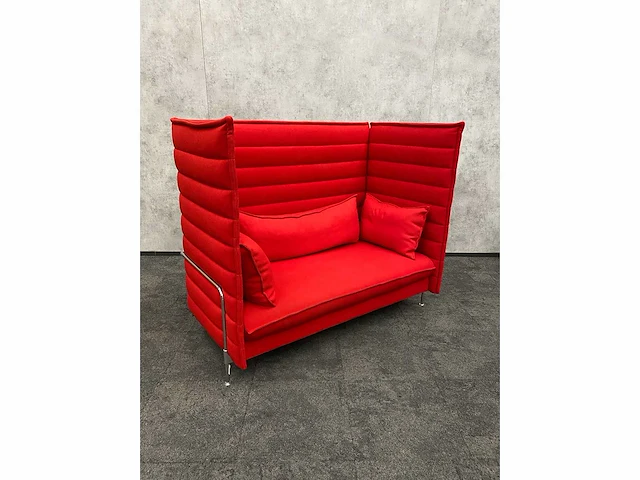 Vitra alcove - design sofa - rood - afbeelding 12 van  12