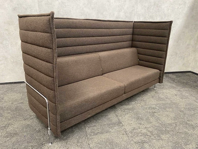 Vitra alcove highback - 3-zits design sofa - coffee - afbeelding 5 van  12