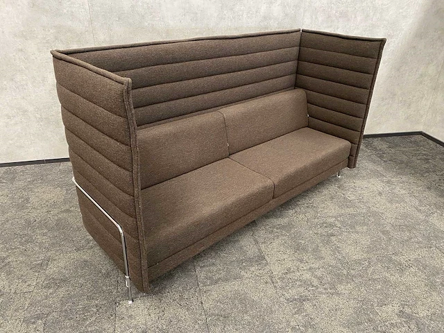 Vitra alcove highback - 3-zits design sofa - coffee - afbeelding 9 van  12