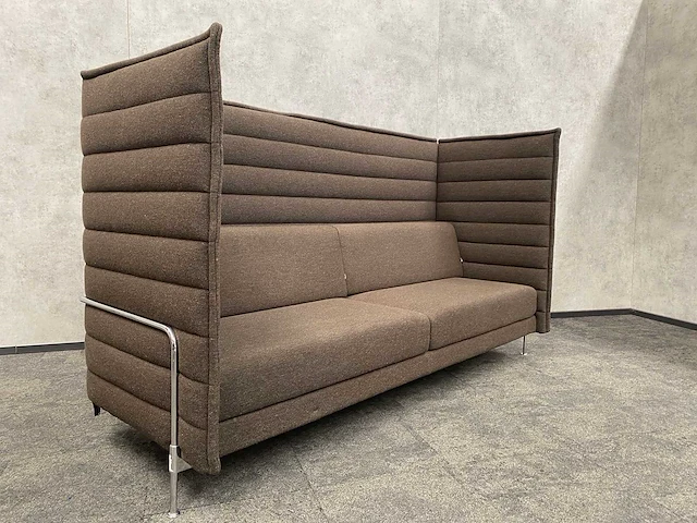 Vitra alcove highback - 3-zits design sofa - coffee - afbeelding 1 van  12