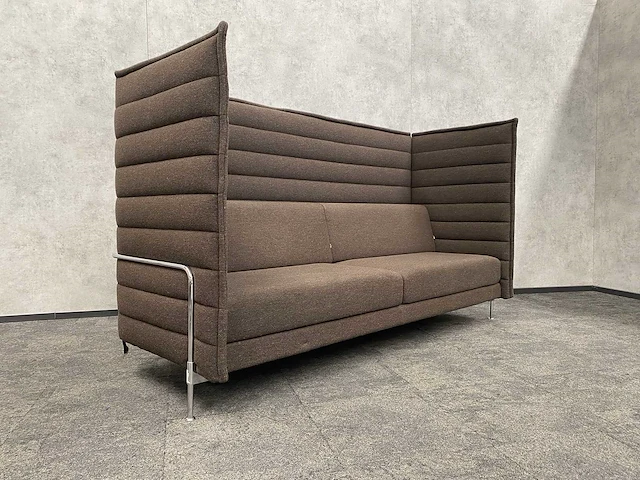 Vitra alcove highback - 3-zits design sofa - coffee - afbeelding 11 van  12