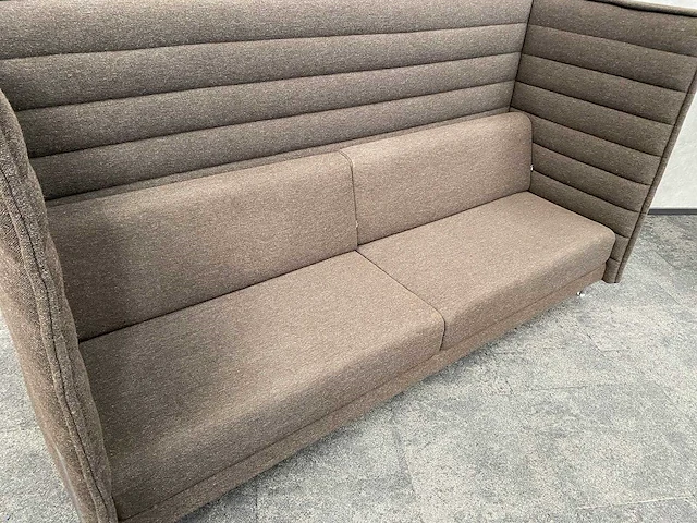 Vitra alcove highback - 3-zits design sofa - coffee - afbeelding 12 van  12