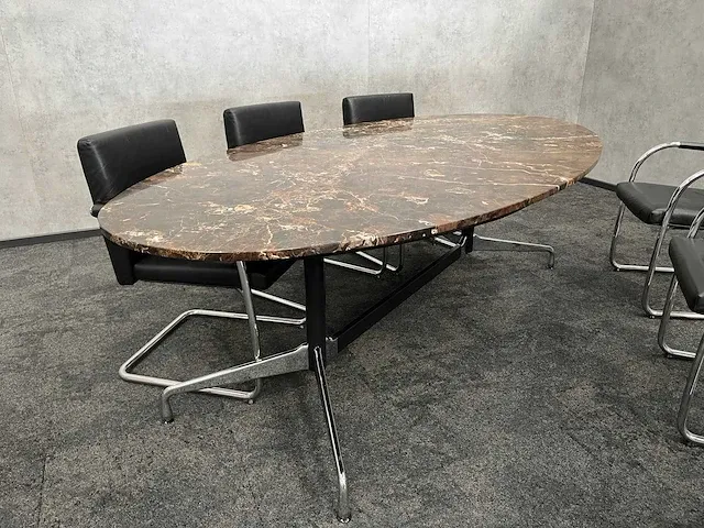 Vitra/ emperador - 6 persoons design set - marmer - afbeelding 5 van  30