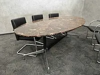 Vitra/ emperador - 6 persoons design set - marmer - afbeelding 5 van  30