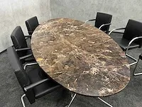 Vitra/ emperador - 6 persoons design set - marmer - afbeelding 11 van  30