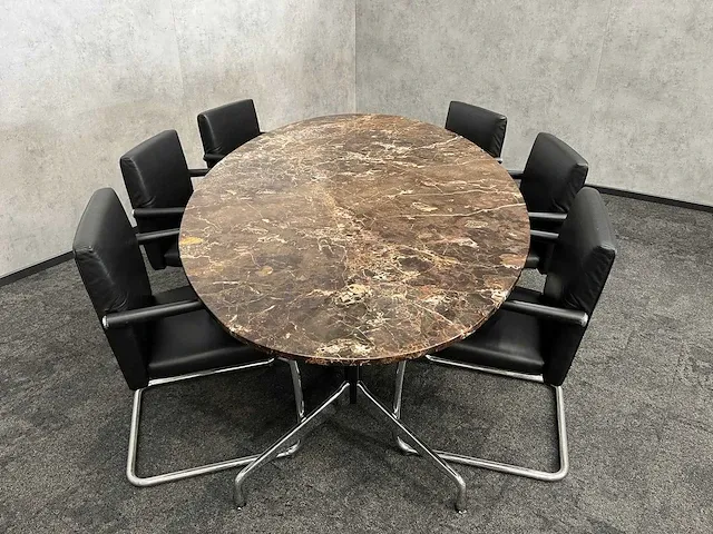 Vitra/ emperador - 6 persoons design set - marmer - afbeelding 12 van  30