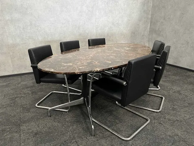 Vitra/ emperador - 6 persoons design set - marmer - afbeelding 24 van  30