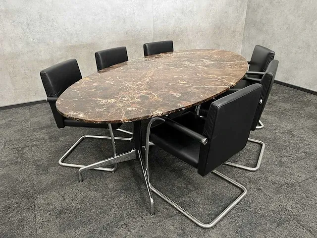 Vitra/ emperador - 6 persoons design set - marmer - afbeelding 23 van  30