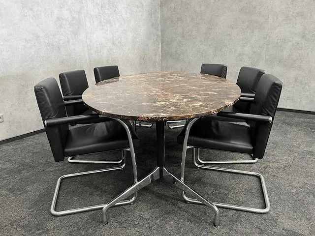 Vitra/ emperador - 6 persoons design set - marmer - afbeelding 27 van  30