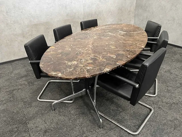 Vitra/ emperador - 6 persoons design set - marmer - afbeelding 29 van  30