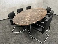 Vitra/ emperador - 6 persoons design set - marmer - afbeelding 29 van  30