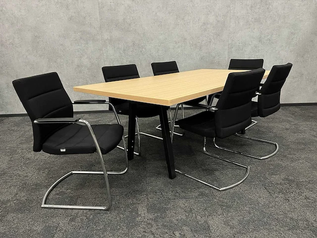 Vitra joyn/ interstuhl - 6 persoons design set 210x110 - afbeelding 12 van  21