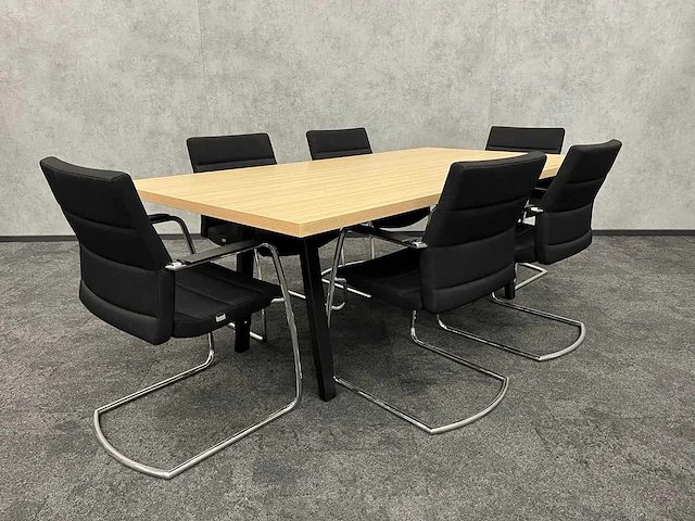Vitra joyn/ interstuhl - 6 persoons design set 210x110 - afbeelding 15 van  21