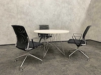 Vitra meda/ magis tavolo - 3 persoons design set ø110 - afbeelding 1 van  24