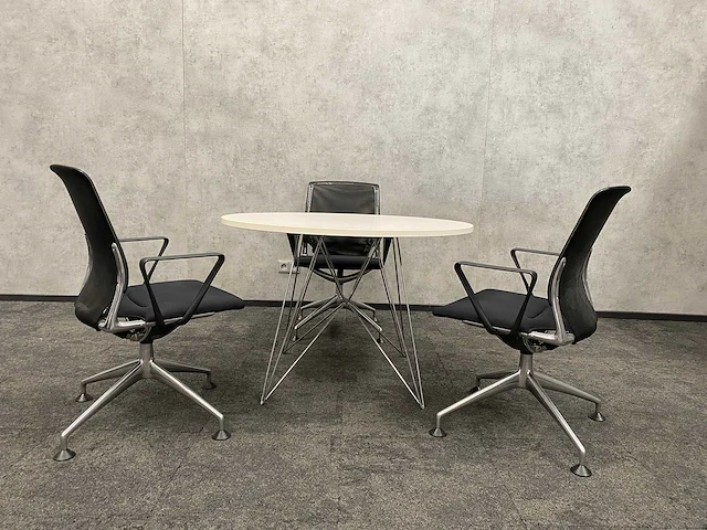 Vitra meda/ magis tavolo - 3 persoons design set ø110 - afbeelding 15 van  24