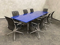 Vitra meda/ tecno nomos - 8 persoons design set 280x100 - afbeelding 12 van  32
