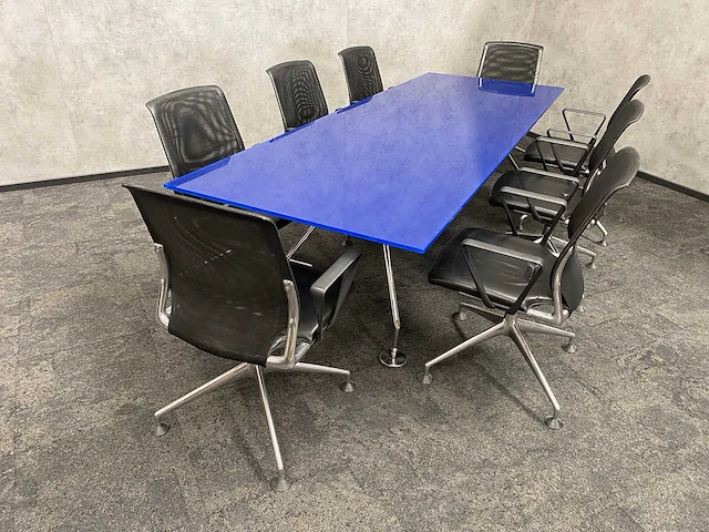 Vitra meda/ tecno nomos - 8 persoons design set 280x100 - afbeelding 24 van  32