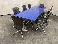 Vitra meda/ tecno nomos - 8 persoons design set 280x100 - afbeelding 24 van  32