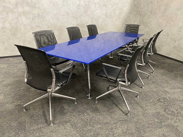 Vitra meda/ tecno nomos - 8 persoons design set 280x100 - afbeelding 26 van  32