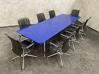 Vitra meda/ tecno nomos - 8 persoons design set 280x100 - afbeelding 29 van  32