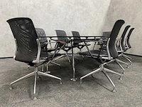 Vitra meda/ tecno nomos - 8 persoons design set 280x100 - afbeelding 30 van  32