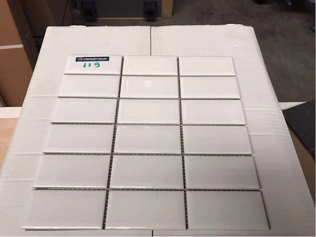 Vitra metrotiles glans wit mozaïektegel 30x30 cm 10 m² - afbeelding 2 van  3