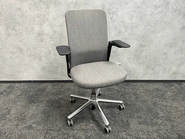 Vitra pacific - bureaustoel - grijs, chroom - afbeelding 1 van  13
