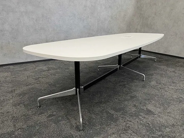 Vitra segmented - bootvorm design vergadertafel 340x120 - afbeelding 6 van  16
