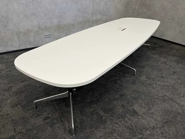 Vitra segmented - bootvorm design vergadertafel 340x120 - afbeelding 7 van  16