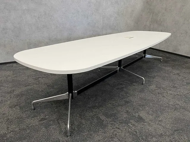 Vitra segmented - bootvorm design vergadertafel 340x120 - afbeelding 8 van  16