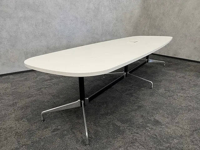 Vitra segmented - bootvorm design vergadertafel 340x120 - afbeelding 1 van  16