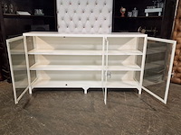 Vitrinekast chesterfield, chesterfield, wit - afbeelding 2 van  6