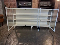 Vitrinekast chesterfield, wit - afbeelding 2 van  5