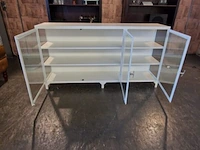 Vitrinekast chesterfield, wit - afbeelding 4 van  5