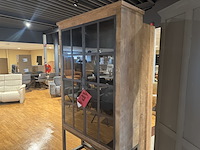 Vitrinekast, hout/metaal - afbeelding 2 van  5