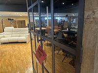 Vitrinekast, hout/metaal - afbeelding 4 van  5