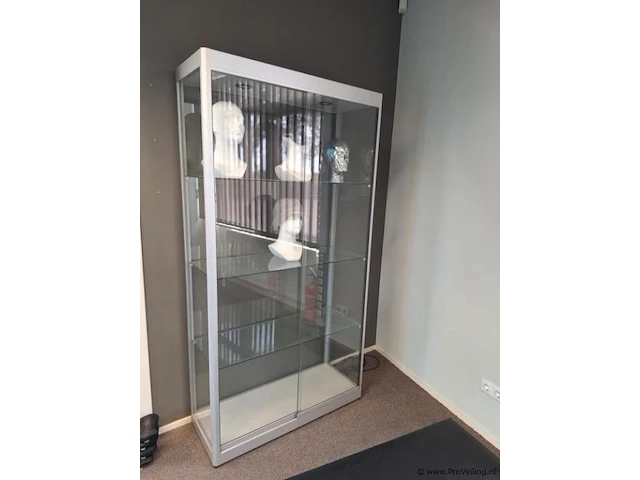 Vitrinekast met verlichting - 100x40x191cm - afbeelding 1 van  5