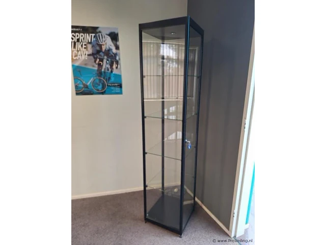 Vitrinekast met verlichting - 40x180cm - afbeelding 1 van  4
