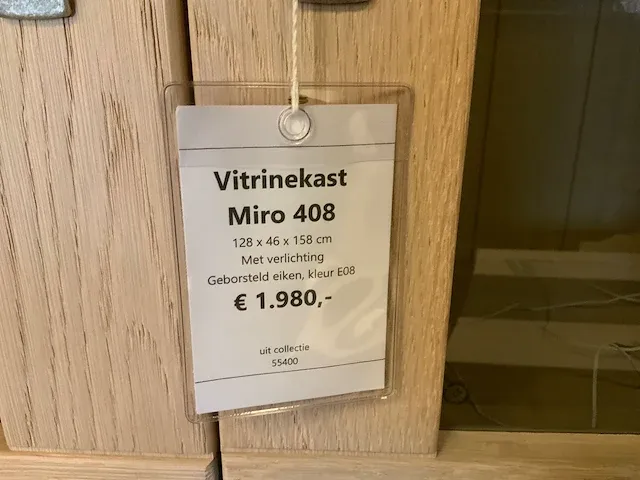 Vitrinekast - afbeelding 3 van  3