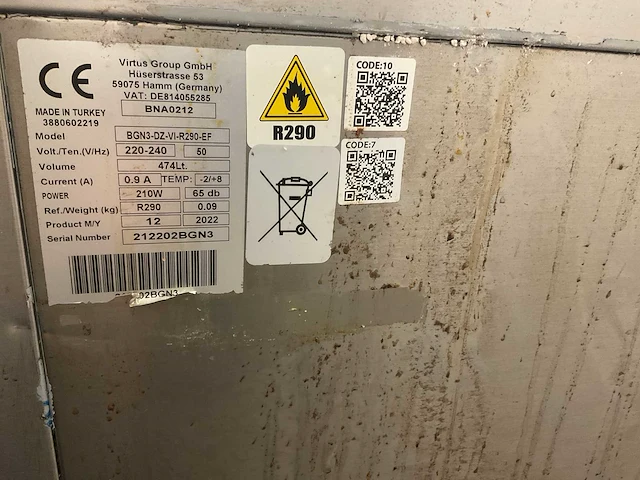 Vitrus 3 deurs koelwerkank - afbeelding 3 van  4