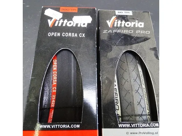 Vittoria open corsa cxiii 23-622 full black en vittoria zaffiro prof all black buitenbanden - afbeelding 2 van  5