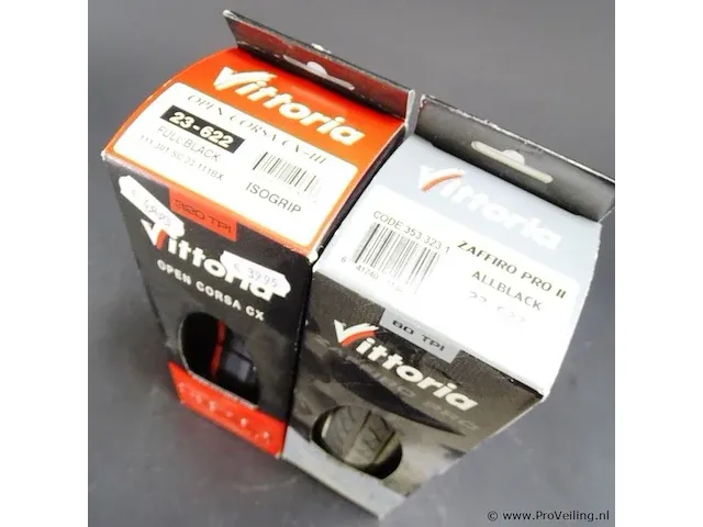 Vittoria open corsa cxiii 23-622 full black en vittoria zaffiro prof all black buitenbanden - afbeelding 3 van  5