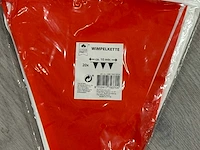 Vlaggenlijn rood/wit - 10 meter (2000x) - afbeelding 2 van  3