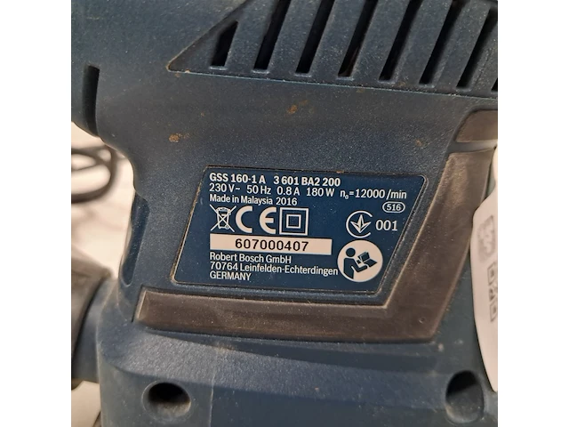 Vlak-/ deltaschuurmachine - 230v, bosch, gss 160, 2016 - afbeelding 3 van  3