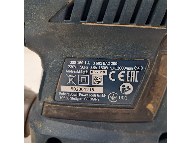 Vlak-/ deltaschuurmachine - 230v, bosch, gss 160, 2019 - afbeelding 4 van  4